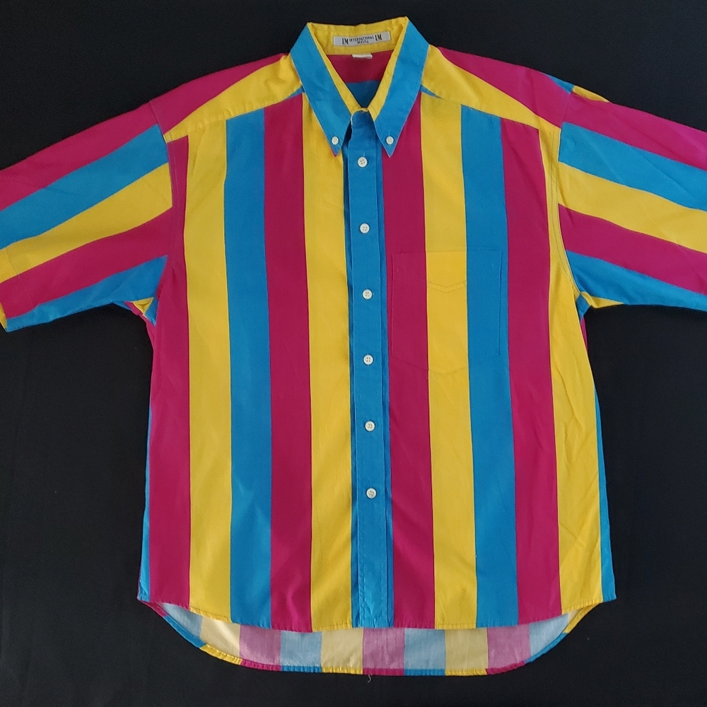 International Male Bright Stripes Shirt - Picture 1 of 4